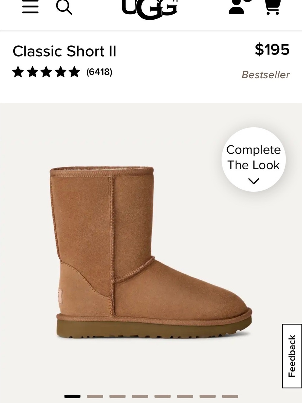 UGG Classic Short II Boots - Chestnut Brown